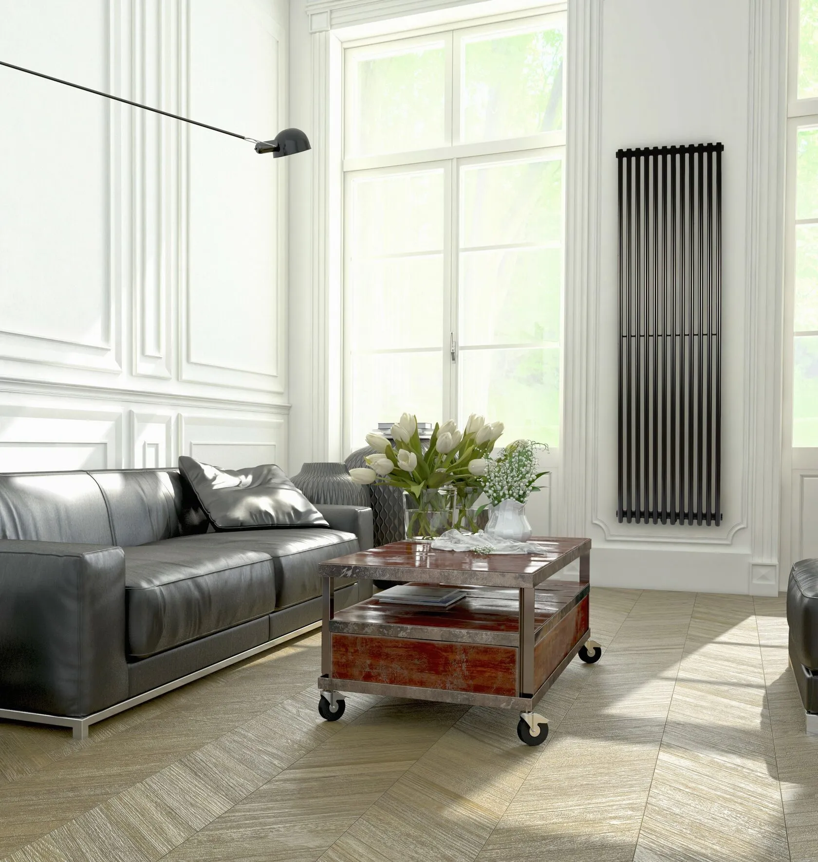 Вертикальний радіатор Praktikum 1800×463 мм