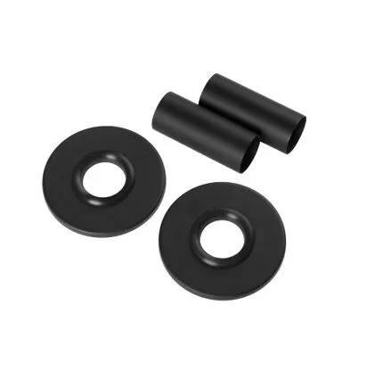 Комплект маскування для підключення радіатора (чорний), 500×500 мм