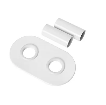 Комплект маскування для підключення радіатора Duoplex (білий), 500×500 мм