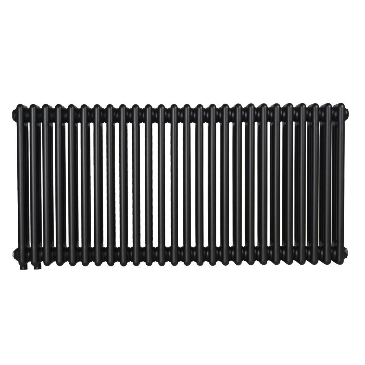 Трубчастий радіатор Column 3 575×1190 мм чорний, нижнє підключення