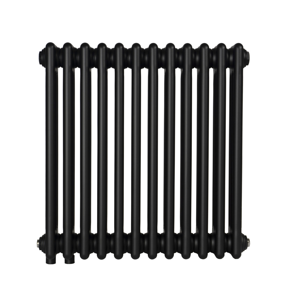 Трубчастий радіатор Column 3 575×560 мм чорний, нижнє підключення