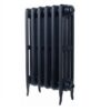 Black cast iron radiator, Warm Well Classic M 500, with a retro design.