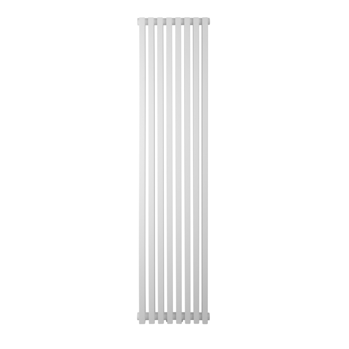 BQ Quantum 1500x325 mm designer vertical radiator in white.