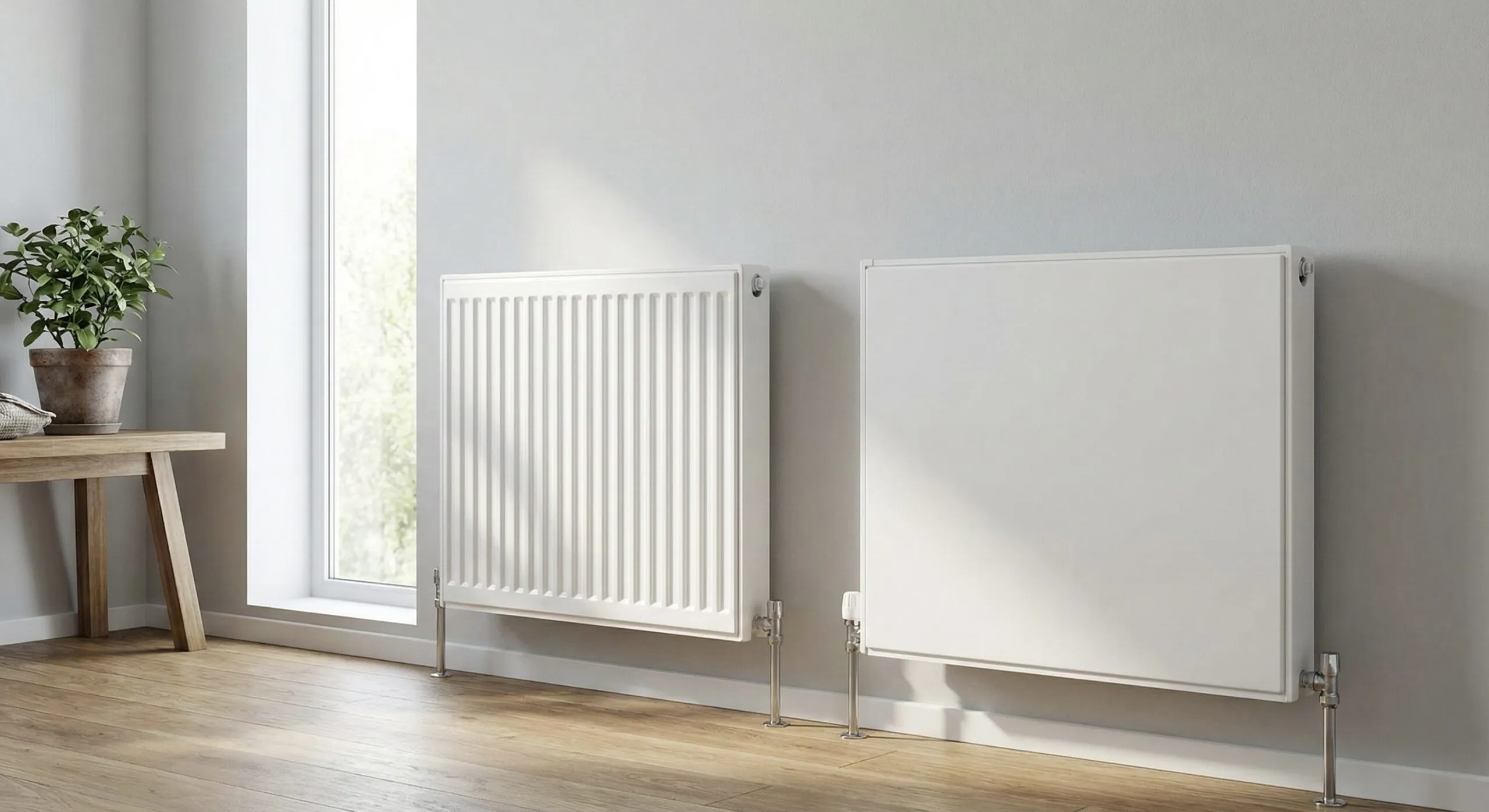 Гладкий сталевий панельний радіатор Plan (Blende) — мінімалістичний дизайн.